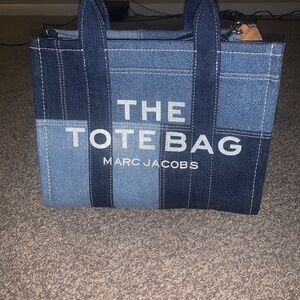 Marc Jacobs Blue Denim Tote Bag Medium Size